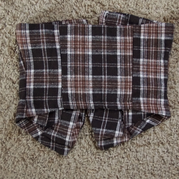 Brown Plaid Corset - Picture 6 of 8